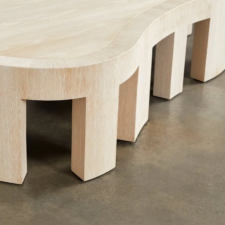 Coffee Tables<Kelly Wearstler rhodes coffee table VENEERBLEACHEDOAK