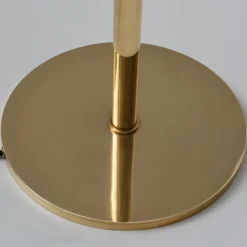 Floor<Kelly Wearstler rousseau 60" floor lamp ANTIQUE-BURNISHEDBRASSWITHETCHEDCRYSTAL