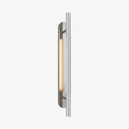 Wall<Kelly Wearstler rousseau medium bracketed sconce POLISHEDNICKELWITHETCHEDCRYSTAL