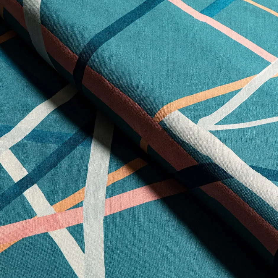 Fabrics<Kelly Wearstler simpatico fabric TEAL