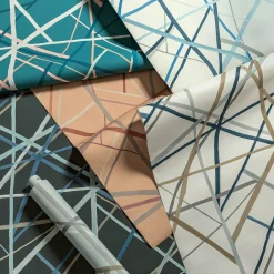 Wallcoverings<Kelly Wearstler simpatico wallpaper SKY