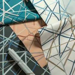 Wallcoverings<Kelly Wearstler simpatico wallpaper TEAL