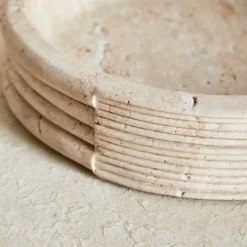 Entertaining|Bowls<Kelly Wearstler stacked bowl TRAVERTINE