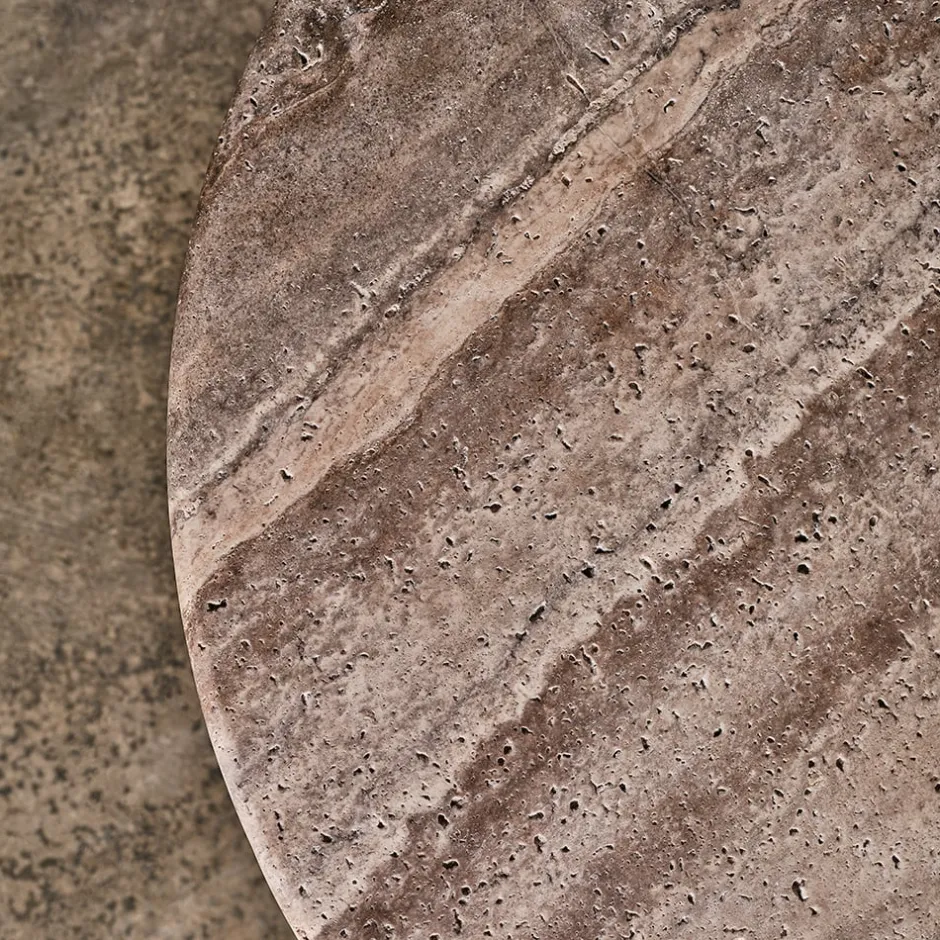 Coffee Tables<Kelly Wearstler stacked coffee table COFFEETRAVERTINE