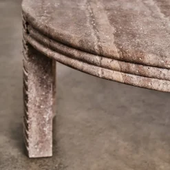 Coffee Tables<Kelly Wearstler stacked coffee table COFFEETRAVERTINE