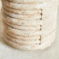 Entertaining|Vases<Kelly Wearstler stacked vase TRAVERTINE