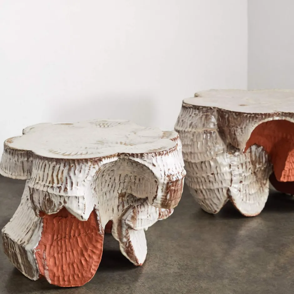 Side Tables<Kelly Wearstler terra side table GLAZEDTERRACOTTA