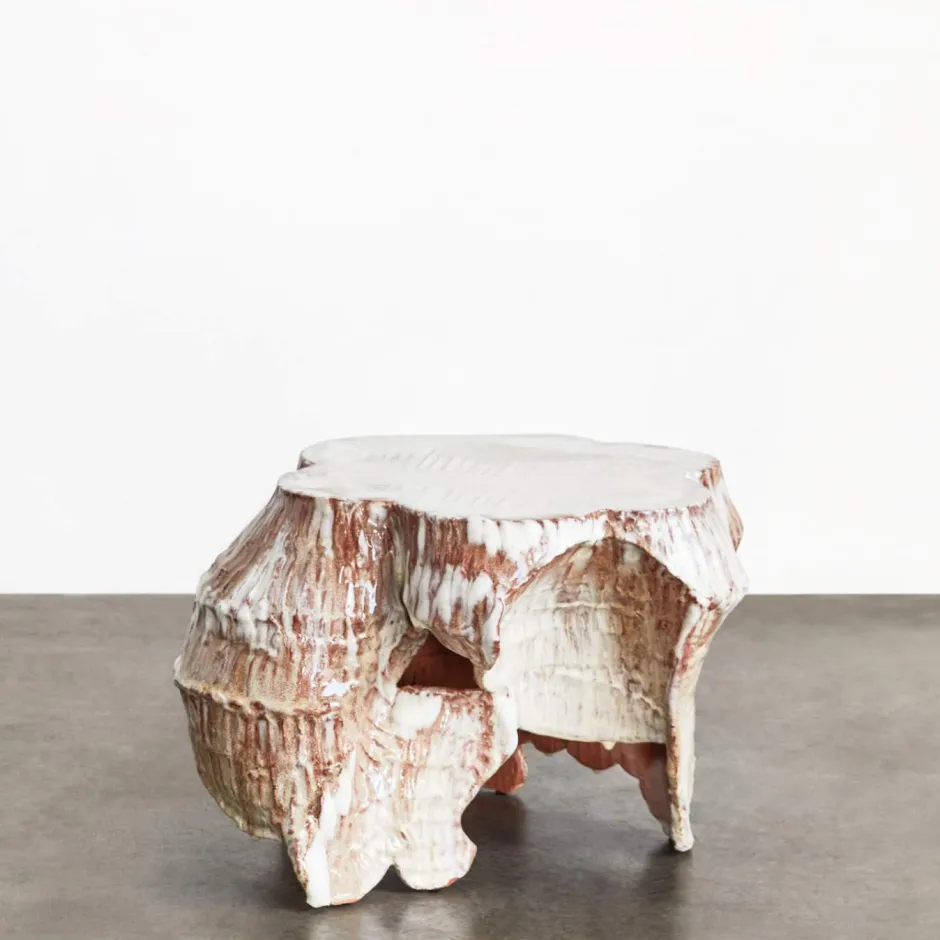 Side Tables<Kelly Wearstler terra side table small GLAZEDTERRACOTTA