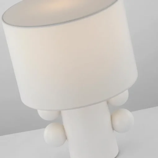 Table<Kelly Wearstler tiglia low table lamp PLASTERWHITE