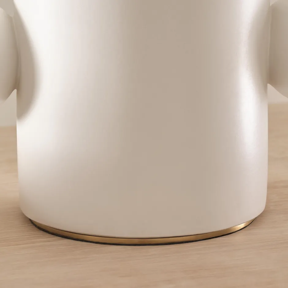 Table<Kelly Wearstler tiglia low table lamp PLASTERWHITE