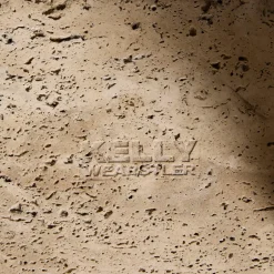 Ottomans & Stools|Side Tables<Kelly Wearstler tribute stool small TRAVERTINE