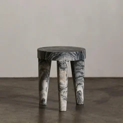 Ottomans & Stools|Side Tables<Kelly Wearstler tribute stool small GREYRAINBOW