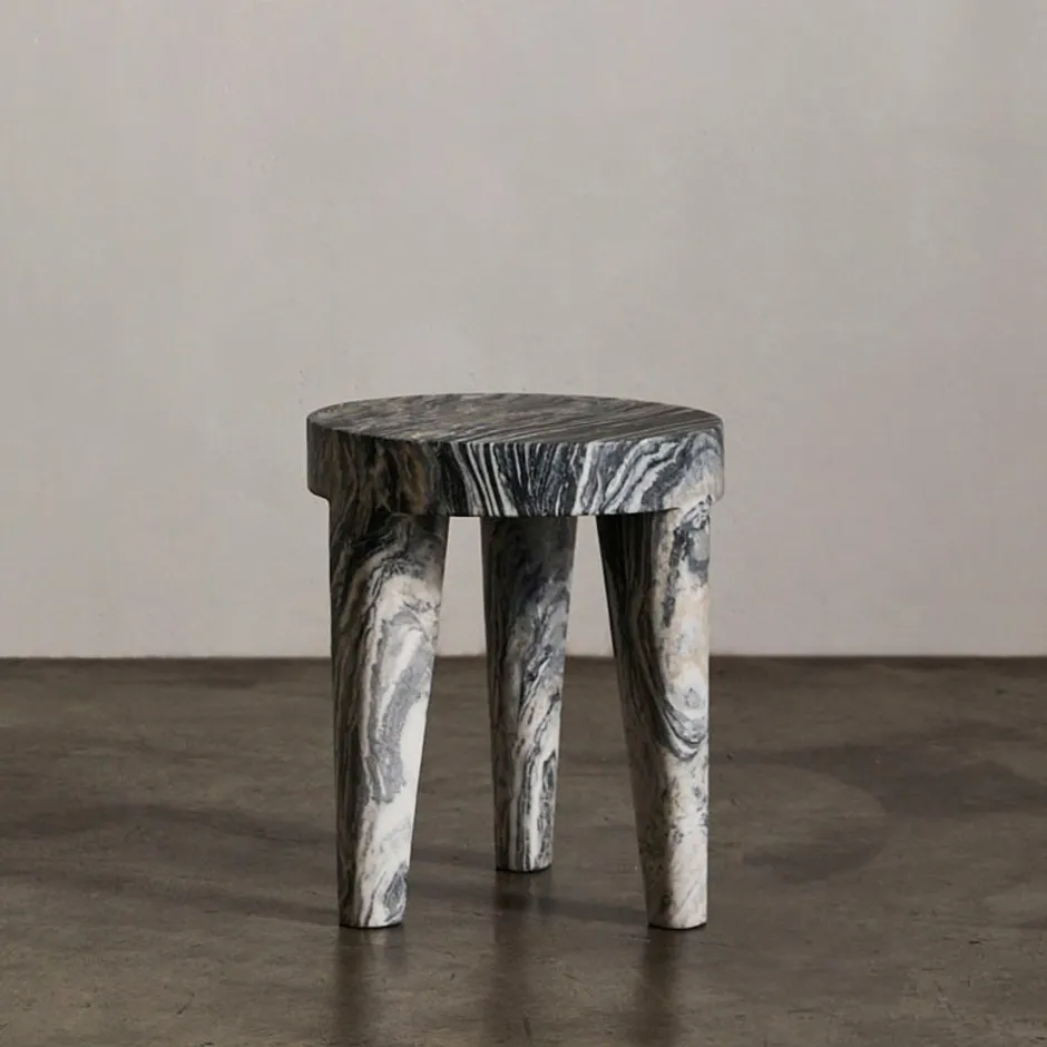 Ottomans & Stools|Side Tables<Kelly Wearstler tribute stool small GREYRAINBOW