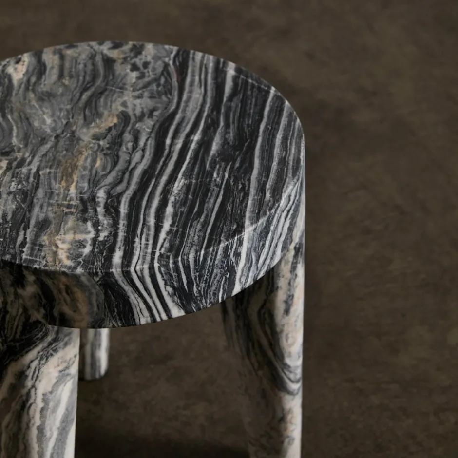 Ottomans & Stools|Side Tables<Kelly Wearstler tribute stool small GREYRAINBOW