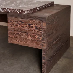 Desks<Kelly Wearstler truss desk SHOWNINWARMSTAINEDSANBLASTEDDOUGLASFIRWITHROSSOLEVANTO