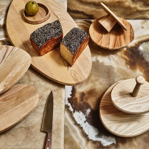 Entertaining|Dune Collection<Kelly Wearstler two tiered stand NATURAL