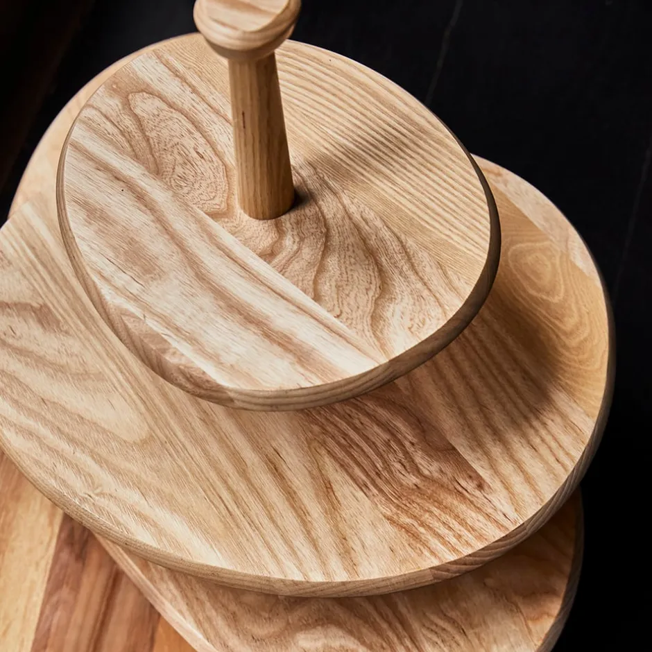 Entertaining|Dune Collection<Kelly Wearstler two tiered stand NATURAL