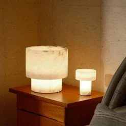 Table|Portables<Kelly Wearstler una rechargeable accent lamp ALABASTER