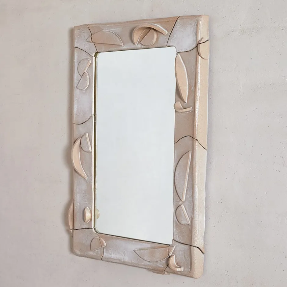 Mirrors<Kelly Wearstler wall mirror FROSTEDFLAX