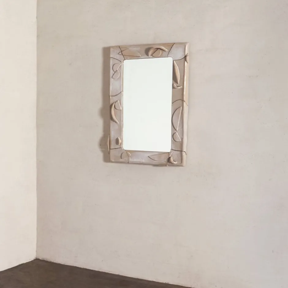 Mirrors<Kelly Wearstler wall mirror FROSTEDFLAX