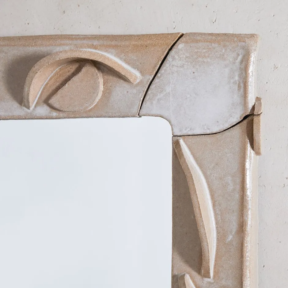 Mirrors<Kelly Wearstler wall mirror FROSTEDFLAX