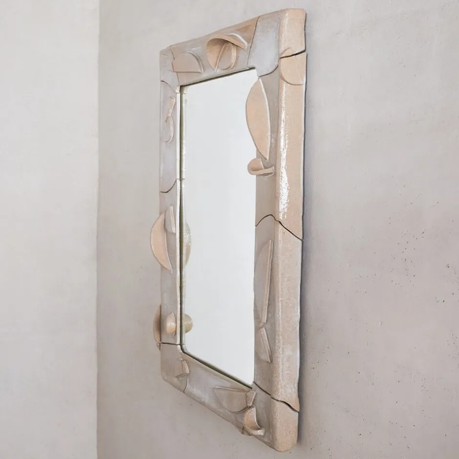 Mirrors<Kelly Wearstler wall mirror FROSTEDFLAX