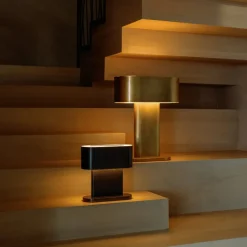 Table<Kelly Wearstler wyllis accent table lamp NATURALBRASS