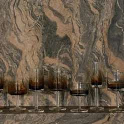 Entertaining|Zuma Collection<Kelly Wearstler zuma champagne coupe, set of 4 STAINEDAMBER